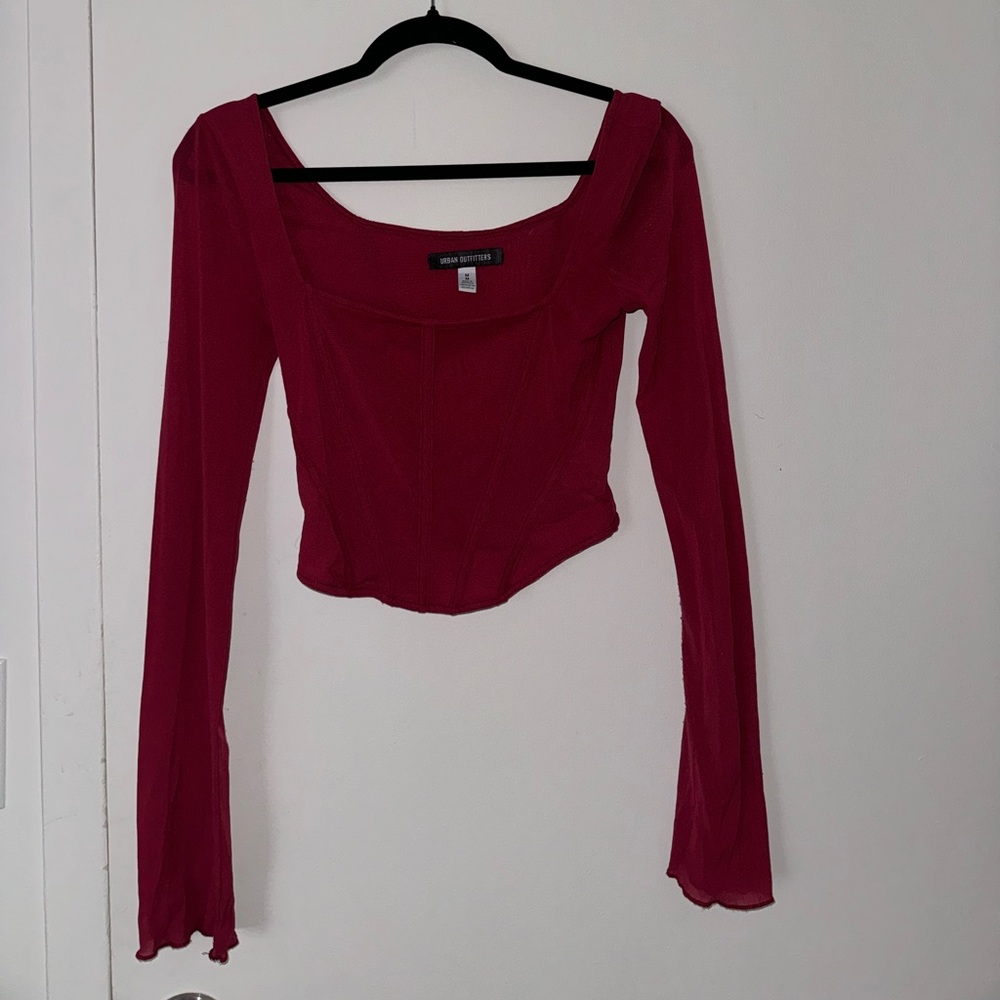 Urban Outfitters Pink Long Sleeve Top
